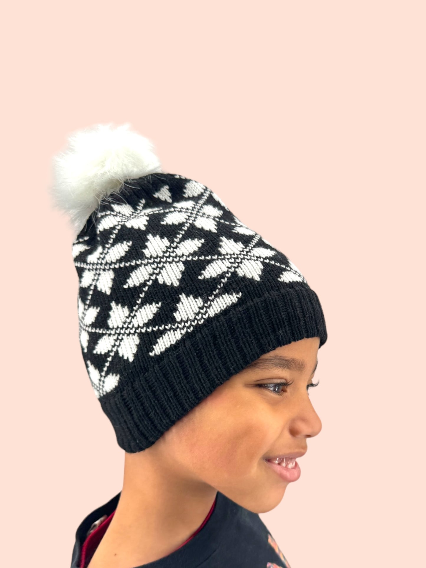 Kids knit hat and cowel set