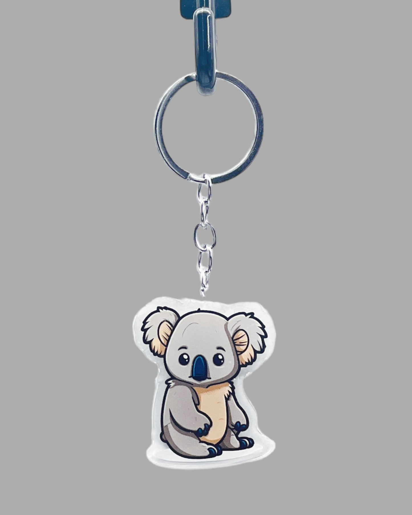 Panda Bear Acrylic Keychain, Wildlife Cute kawaii memorial ornament, pet portrait charm gift backpack fob, dad car décor, first day of school gift