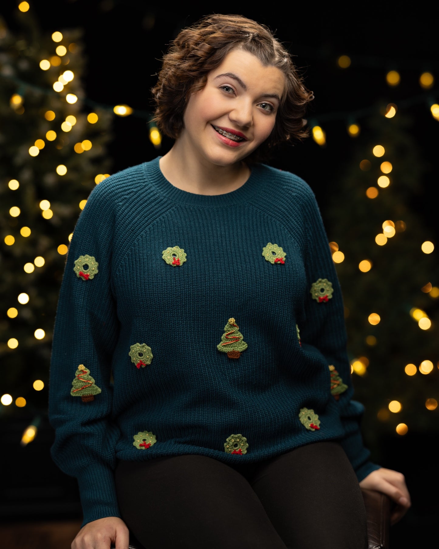 Christmas Cable Knit Women Sweater