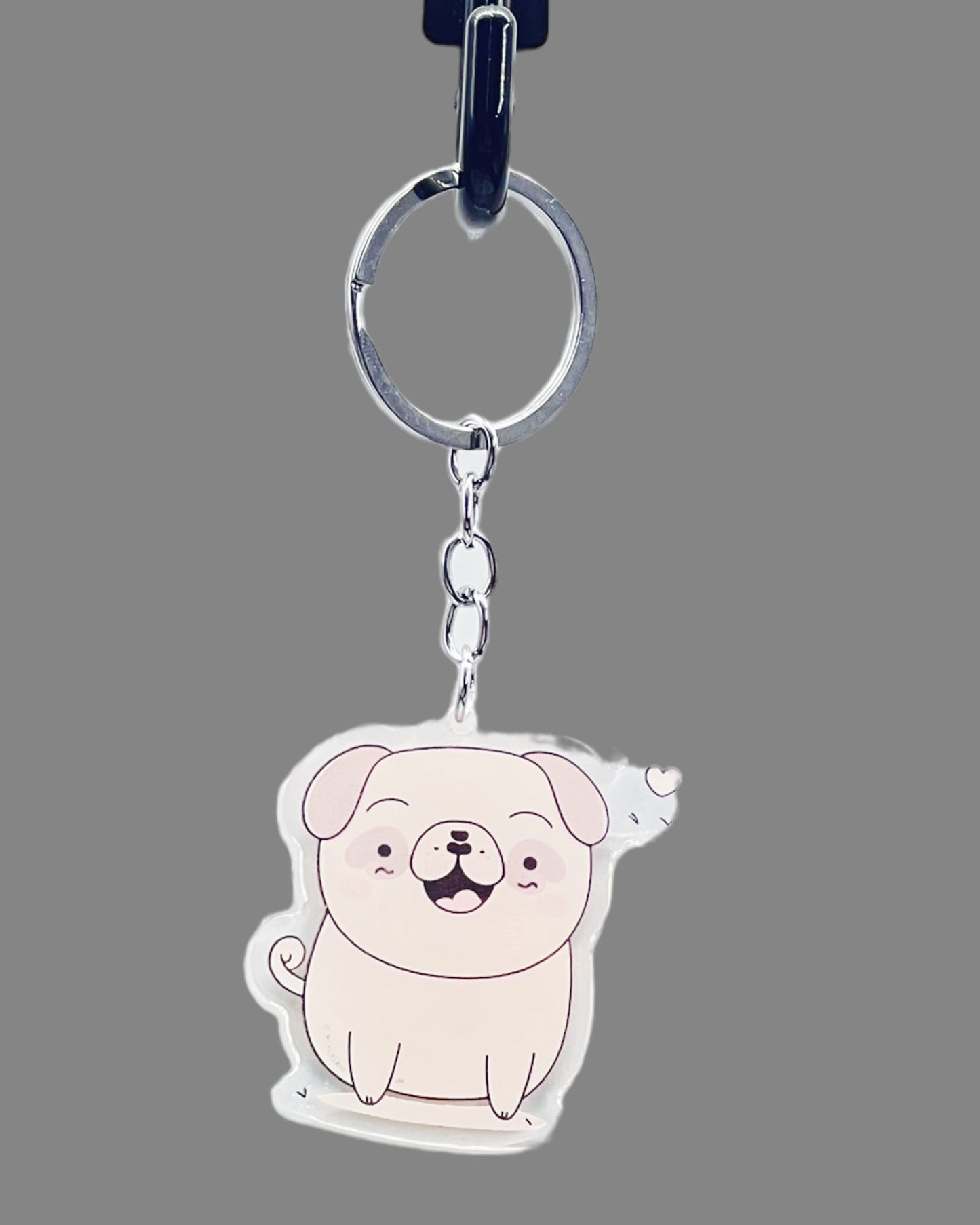 Chihuahua Acrylic Keychain Cute kawaii memorial ornament, pet portrait charm gift  backpack fob, dad car décor, dog mom