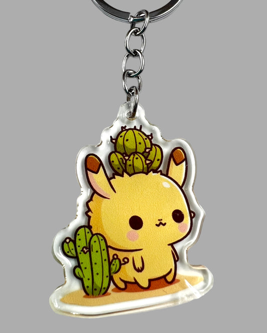 Cactus Illama Farm animal Acrylic Keychain