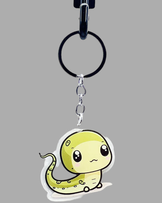 Salamander Acrylic Keychains, Wildlife Cute kawaii memorial ornament, pet portrait charm, backpack fob, dad car décor, stocking stuffer, birthday gift