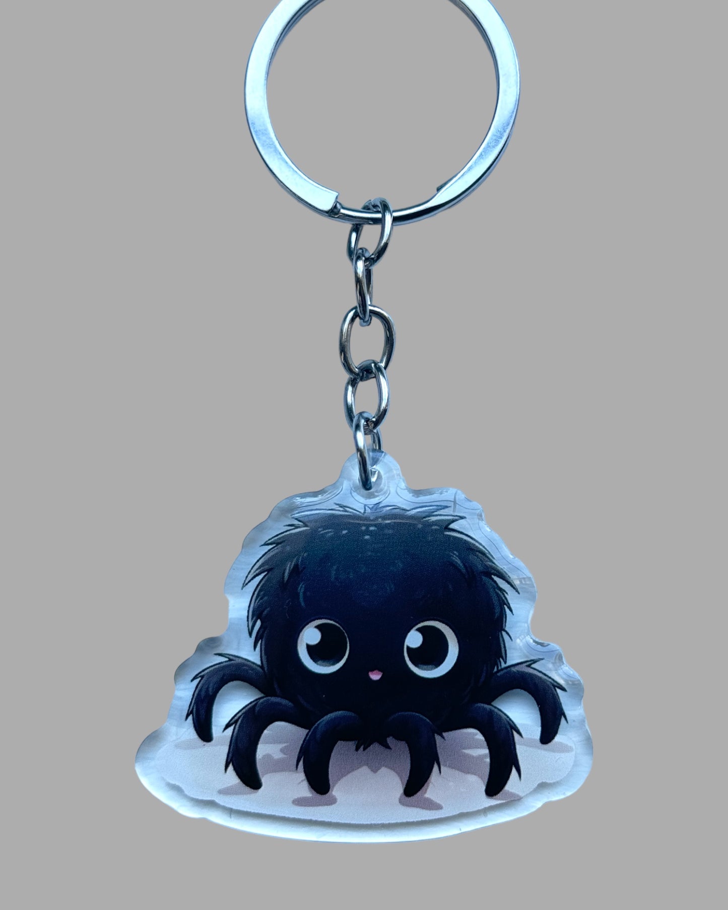 Wildlife acrylic Keychain, Cute kawaii memorial ornament, pet portrait charm, backpack fob, dad car décor, stocking stuffer