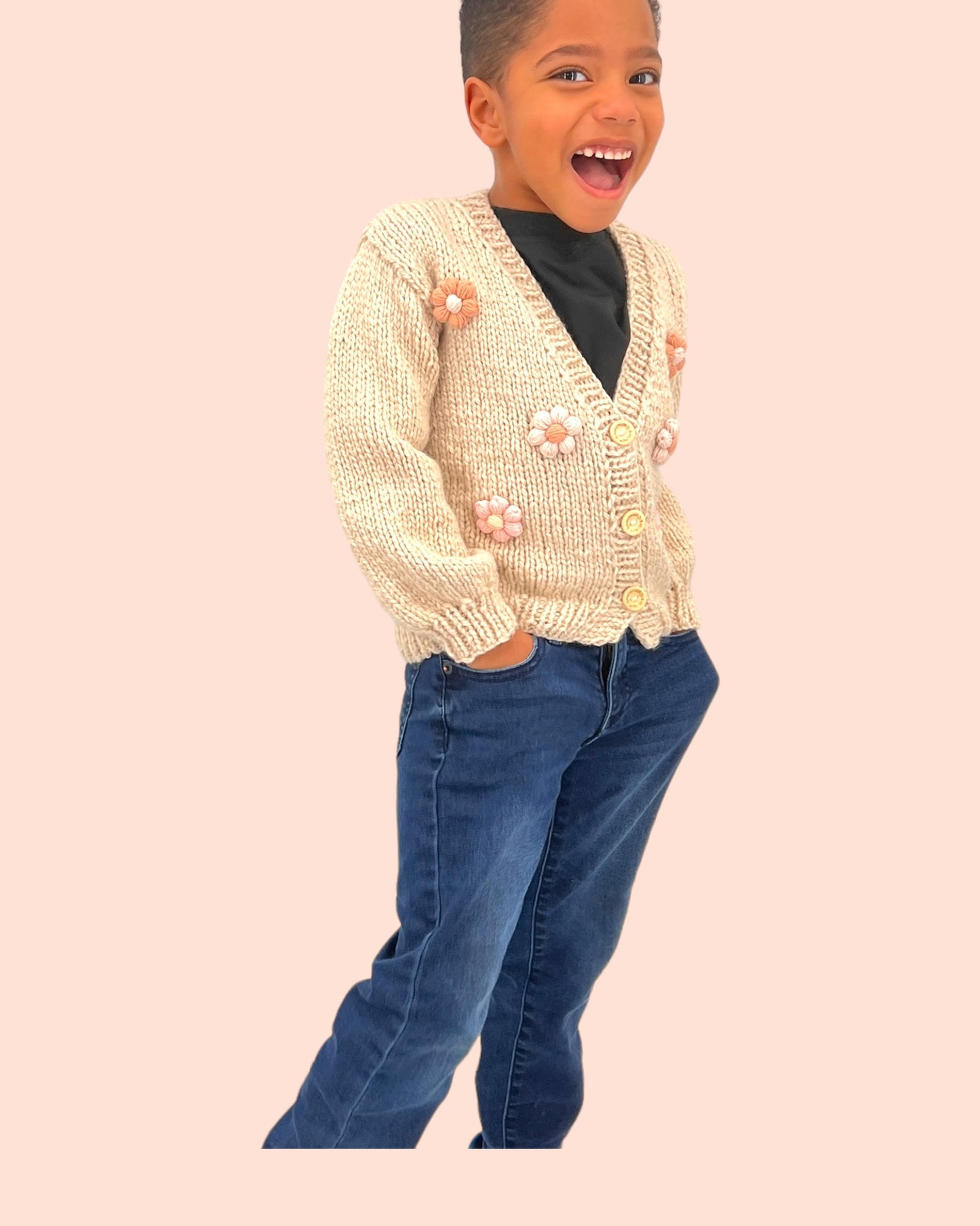 Kids Sweater Cardigan Daisy