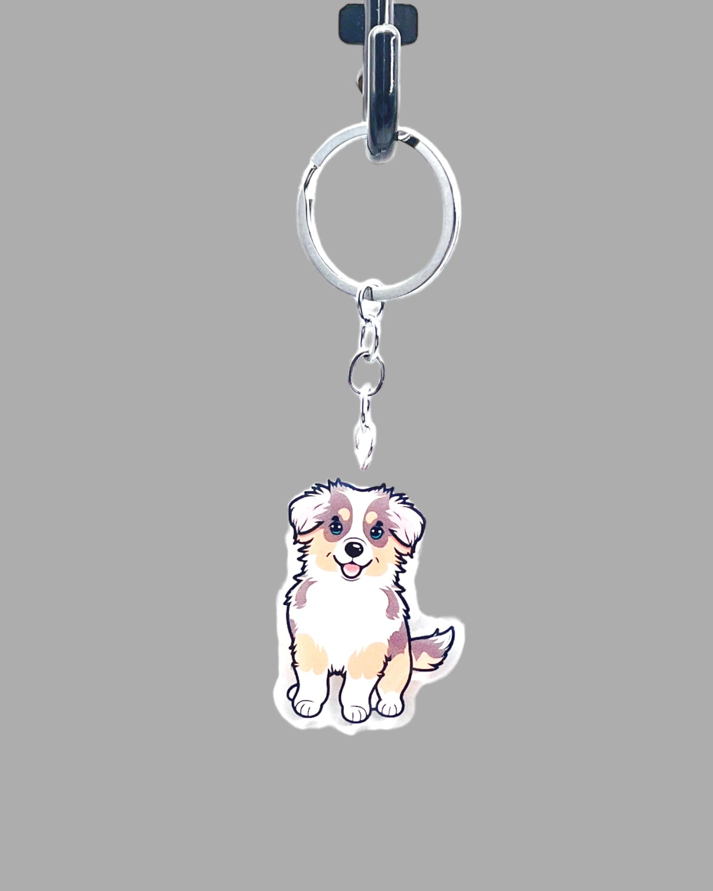 German Shorthaired Pointer Dog Acrylic Keychain, Cute kawaii memorial ornament, pet portrait charm gift backpack fob, dad car décor, dog mom gift