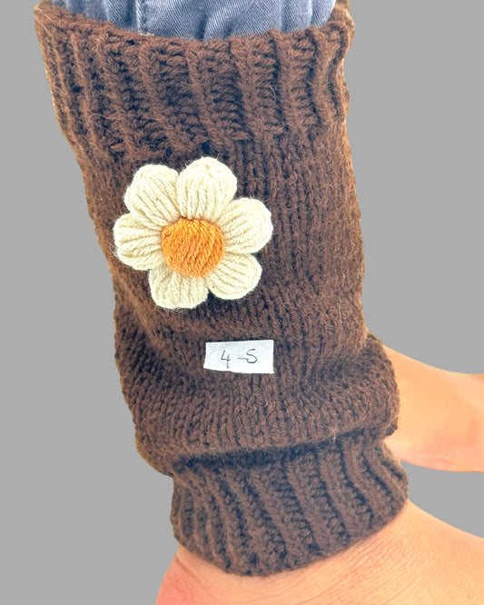 Cute Crochet Daisy Flower Leg Warmers - Birthday Gift for Girls: Granddaughter, Daughter, Niece. Perfect for Stocking Stuffers, Baby Showers