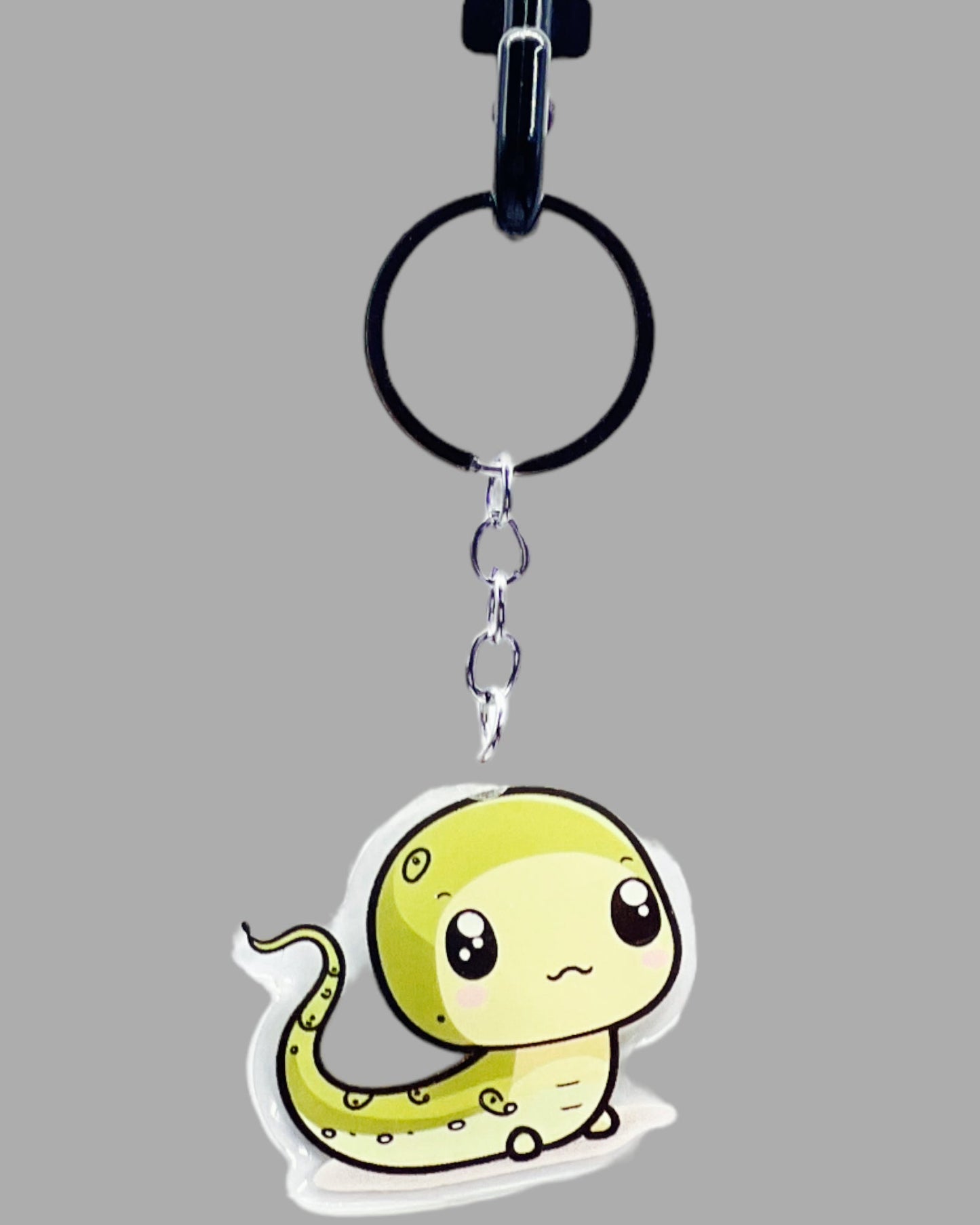 Salamander Acrylic Keychains, Wildlife Cute kawaii memorial ornament, pet portrait charm, backpack fob, dad car décor, stocking stuffer, birthday gift