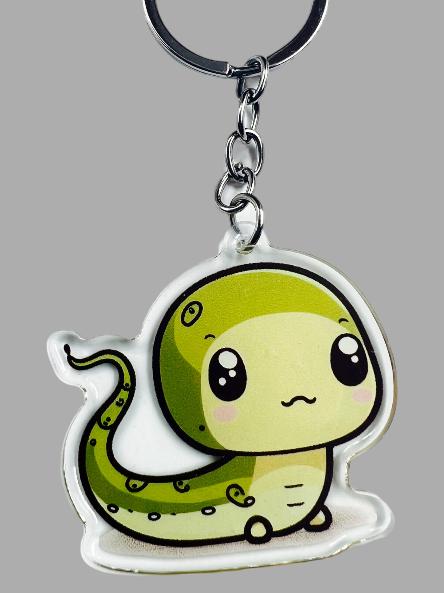 Salamander Acrylic Keychain, Wildlife Cute kawaii memorial ornament, pet portrait charm, backpack fob, dad car décor, stocking stuffer, birthday gift