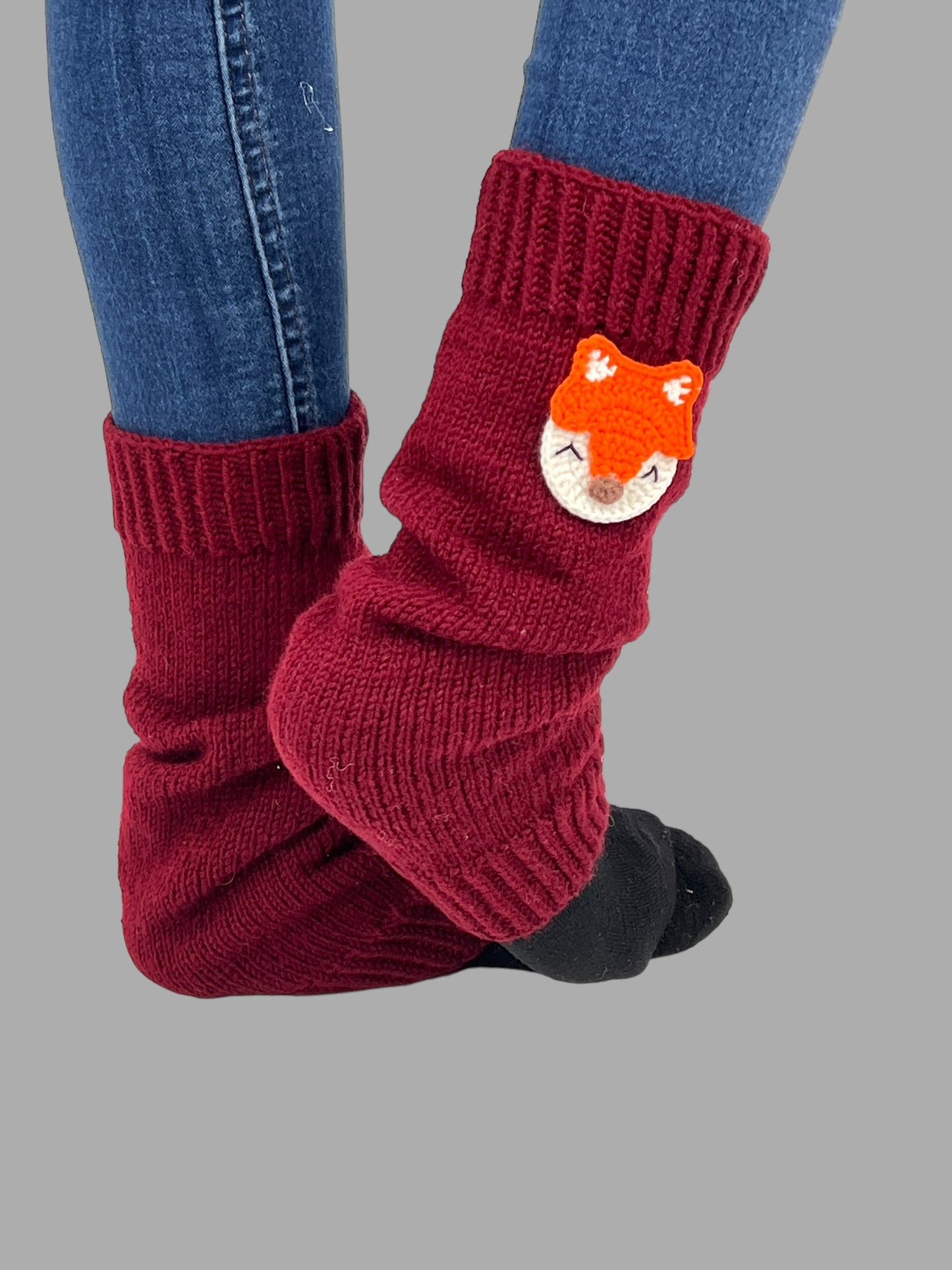 Cute Fox Crochet Leg Warmers . Ideal Gift for Girls . Granddaughter, Daughter, Niece . Perfect for Stocking Stuffers, Baby Showers, Back-to-School