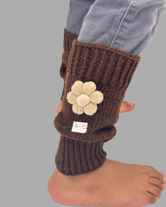 Cute Crochet Daisy Flower Leg Warmers - Birthday Gift for Girls: Granddaughter, Daughter, Niece. Perfect for Stocking Stuffers, Baby Showers