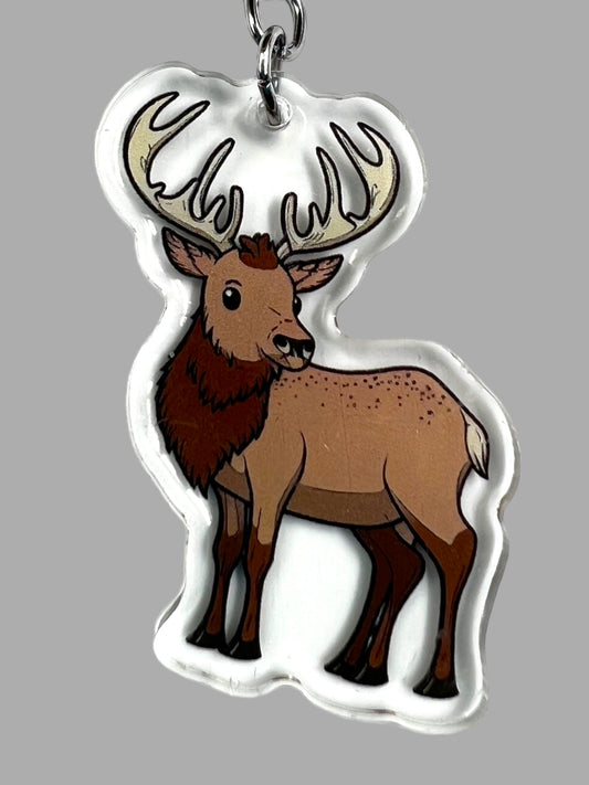 Elk Acrylic Keychain