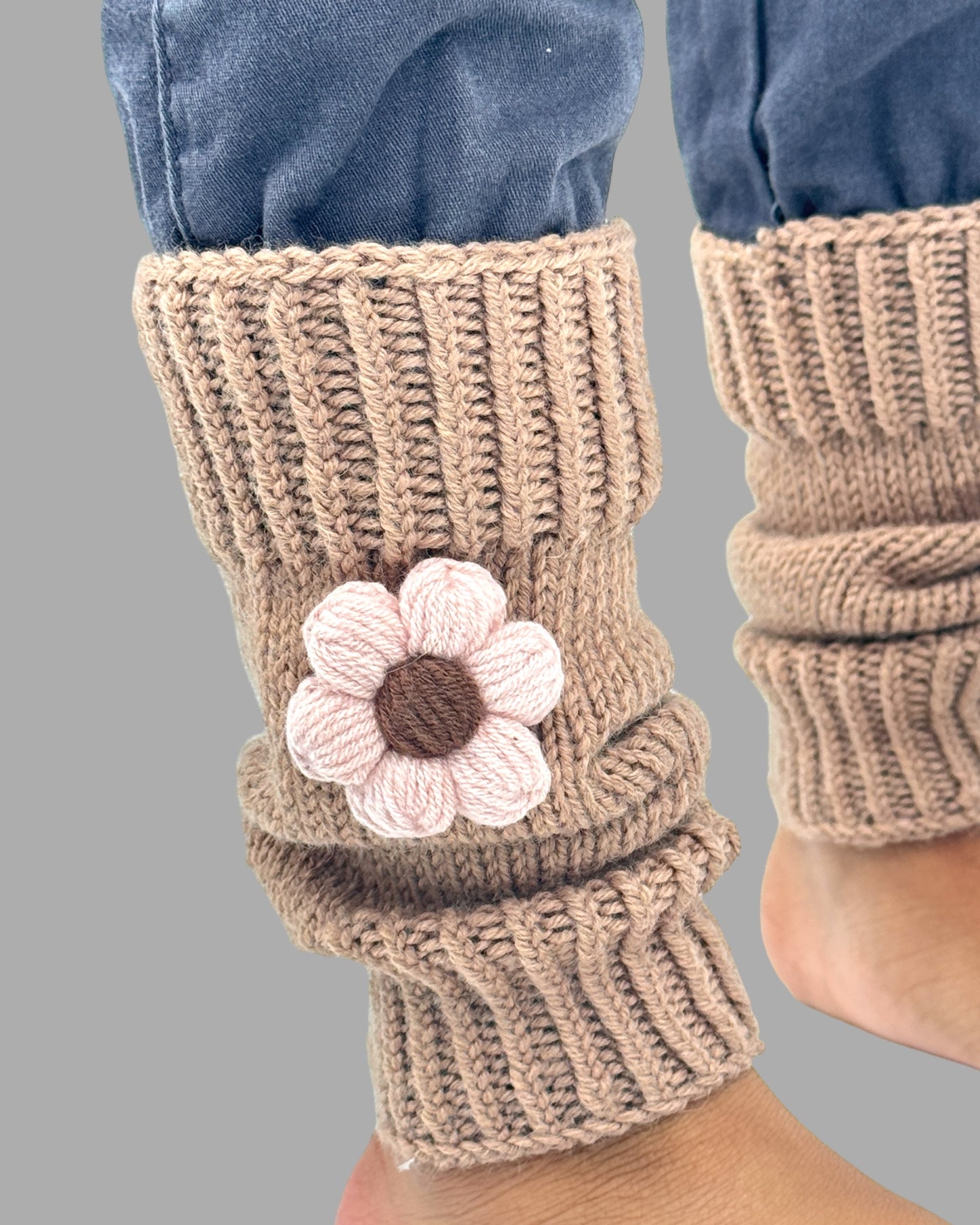 Cute Crochet Daisy Flower Leg Warmers - Birthday Gift for Girls: Granddaughter, Daughter, Niece. Perfect for Stocking Stuffers, Baby Showers