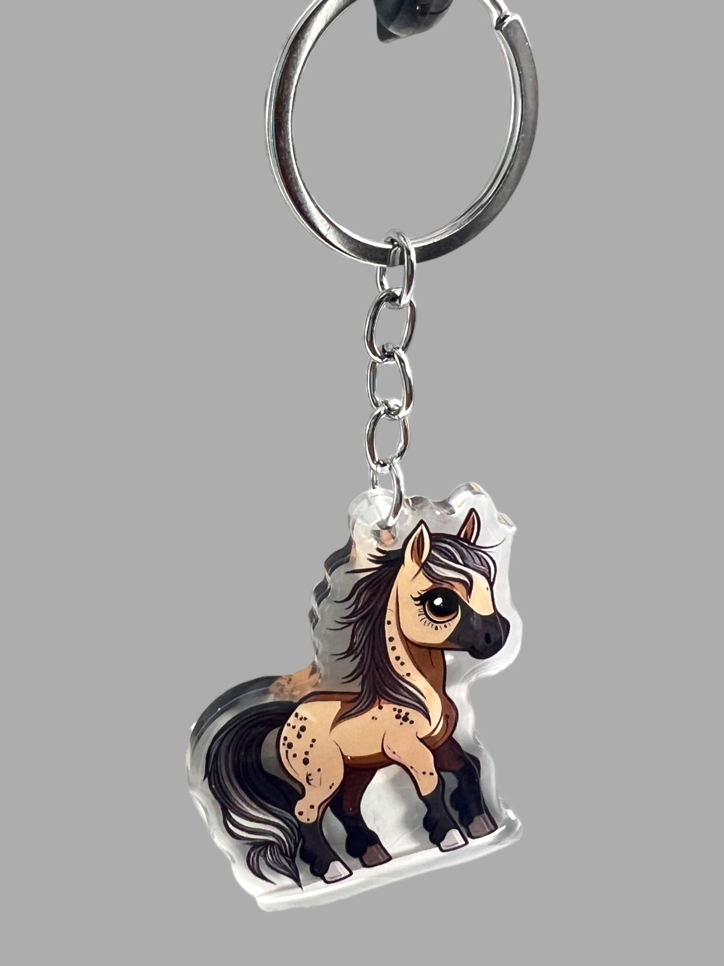 Horse Acrylic Keychain, Cute kawaii memorial ornament, pet portrait charm gift  backpack Horse Acrylic Keychain, Farm Animal Cute kawaii memorial ornament, pet portrait charm gift  backpack fob, dad car décor, first day of school gift