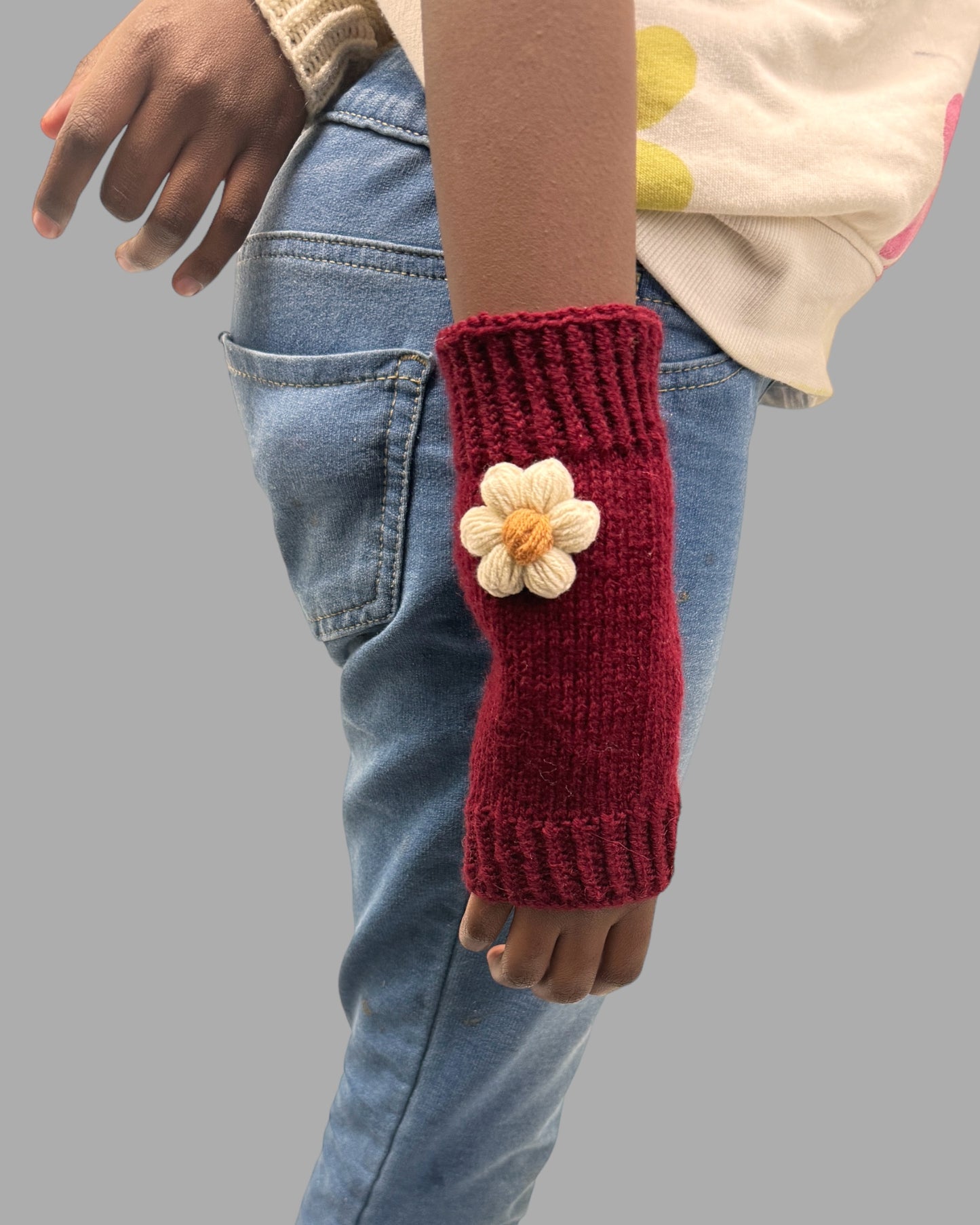 Cute Crochet Daisy Flower Leg Warmers - Birthday Gift for Girls: Granddaughter, Daughter, Niece. Perfect for Stocking Stuffers, Baby Showers