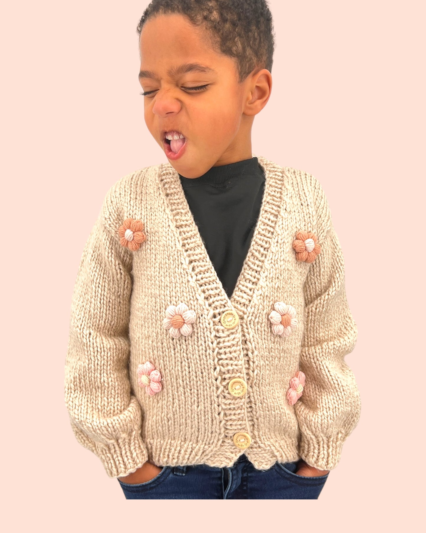 Kids Sweater Cardigan Daisy