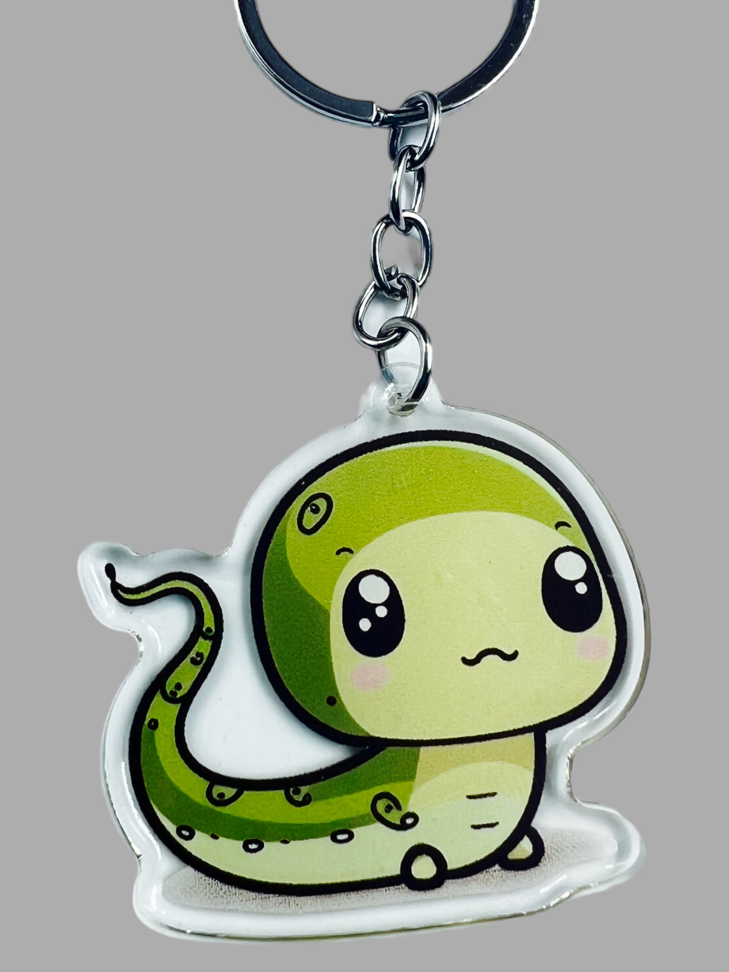 Salamander Acrylic Keychain, Wildlife Cute kawaii memorial ornament, pet portrait charm, backpack fob, dad car décor, stocking stuffer, birthday gift