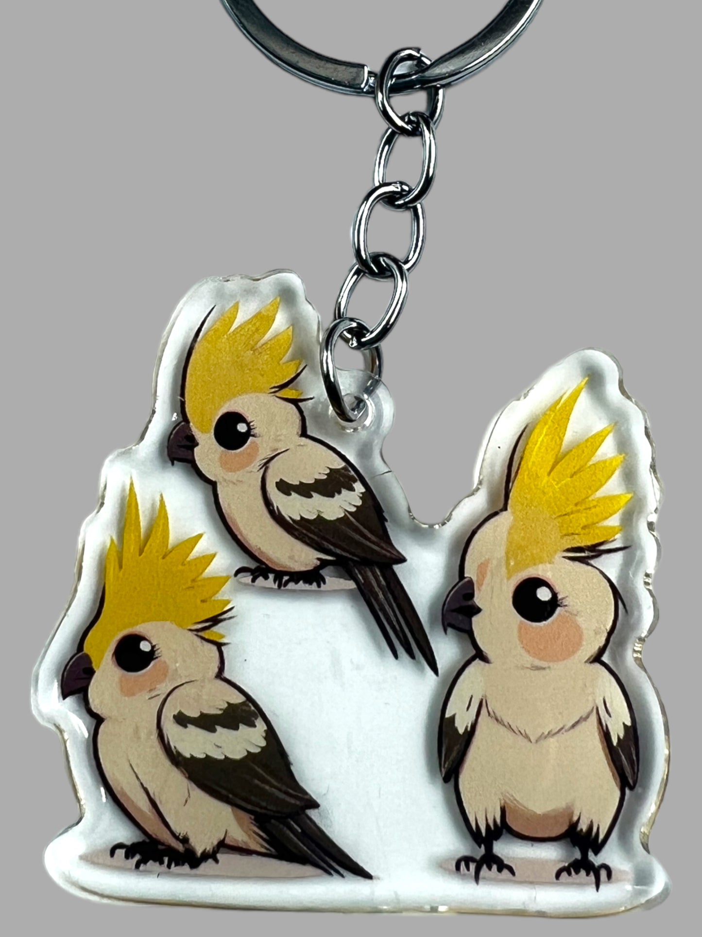 Cockatiel bird wildlife Acrylic Keychain