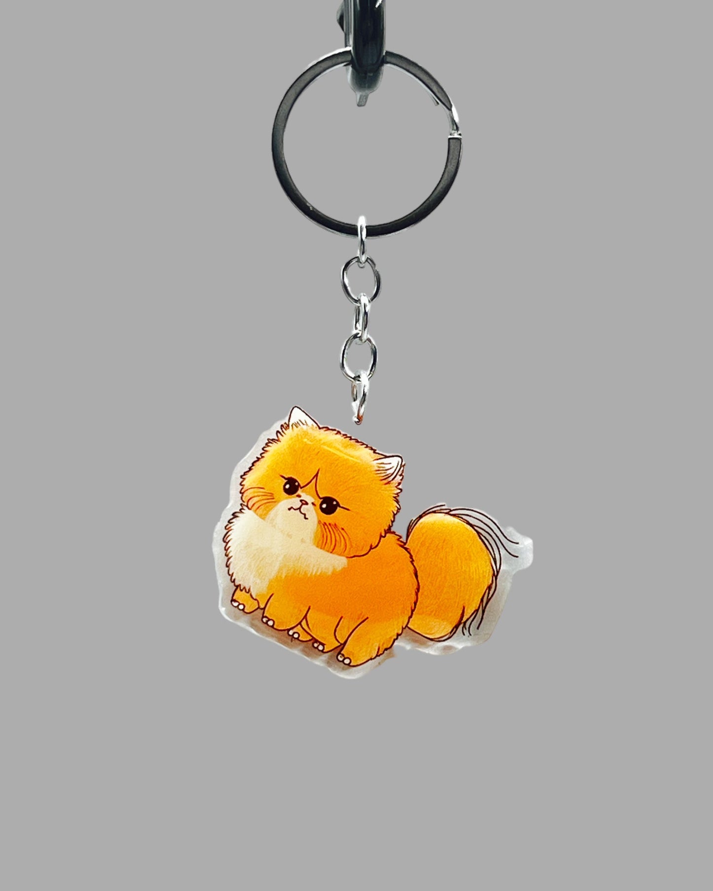 Corgi Dog Acrylic Keychain Cute kawaii memorial ornament, pet portrait charm gift  backpack photo fob, dad car décor, dog mom gift