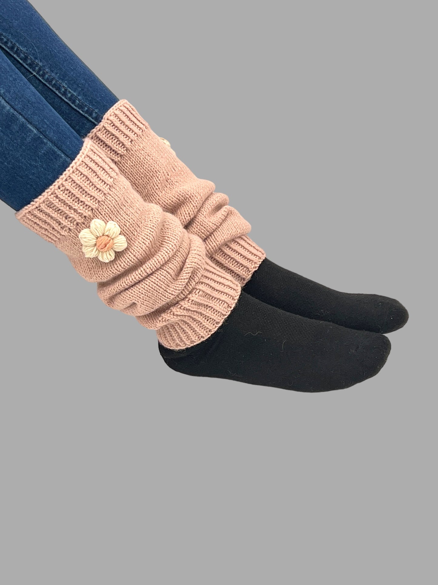 Cute Crochet Daisy Flower Leg Warmers - Birthday Gift for Girls: Granddaughter, Daughter, Niece. Perfect for Stocking Stuffers, Baby Showers