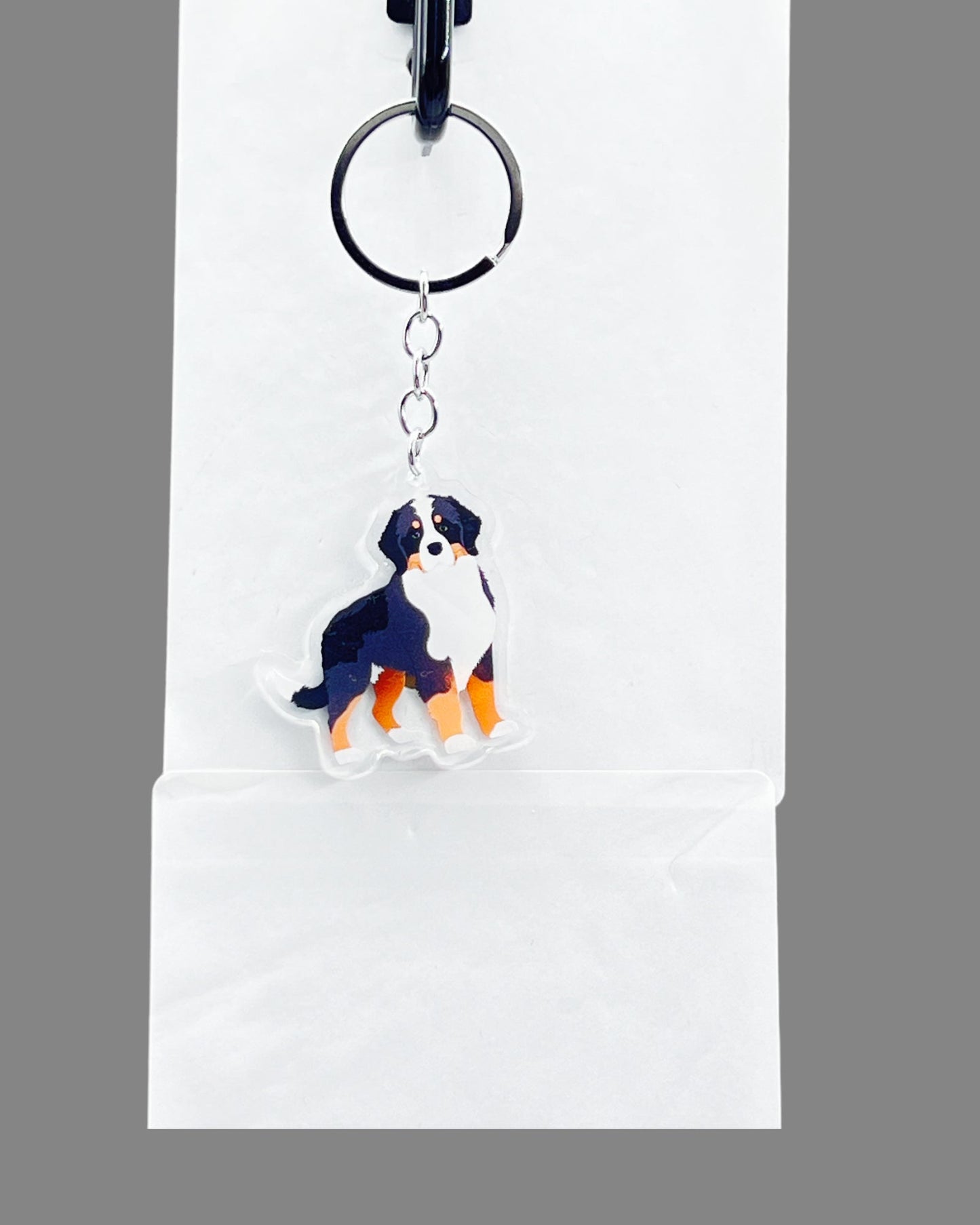 Beagle Dog Acrylic keychain Cute kawaii memorial ornament, pet portrait charm gift  backpack photo fob, dad car décor, first day of school