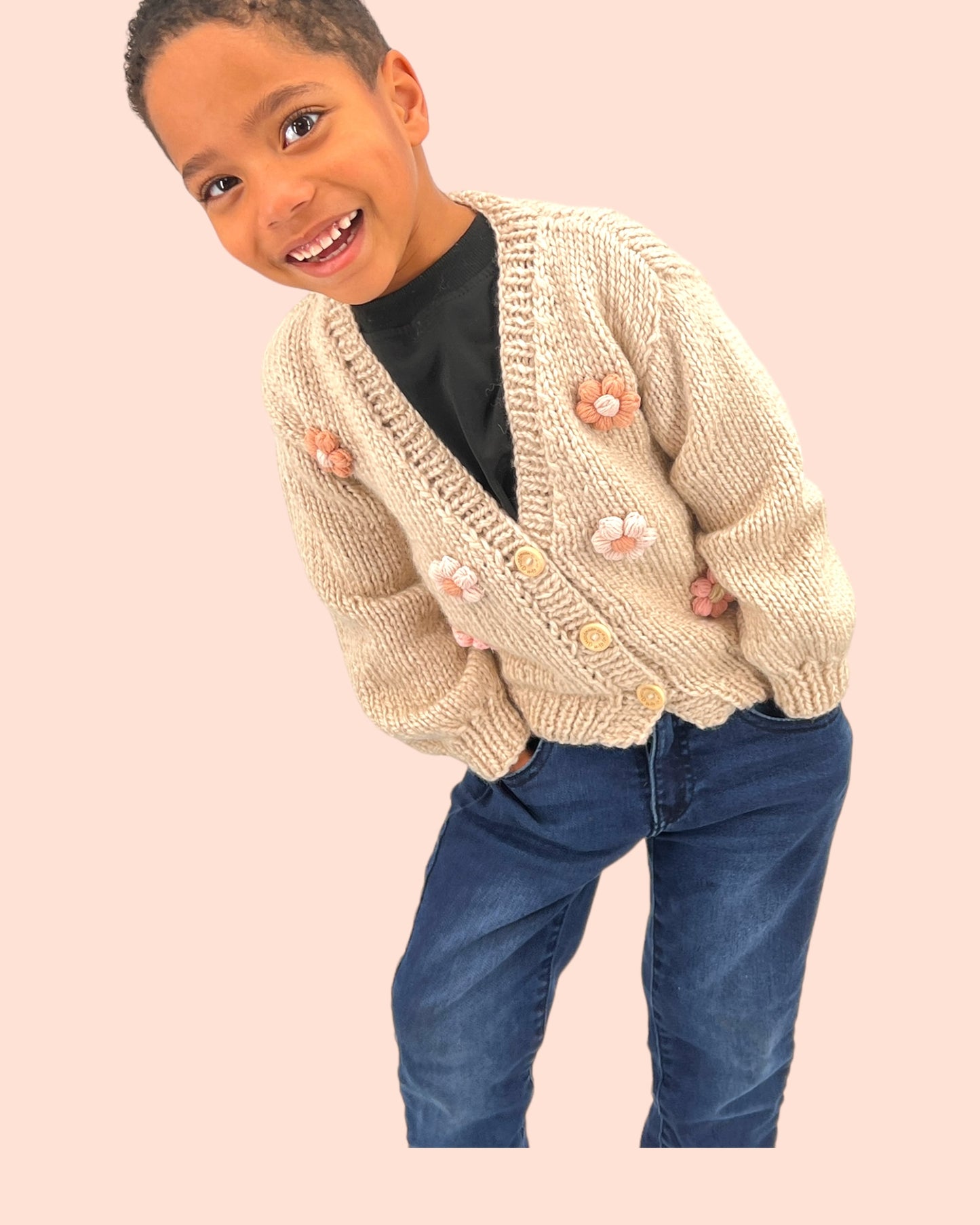 Kids Sweater Cardigan Daisy