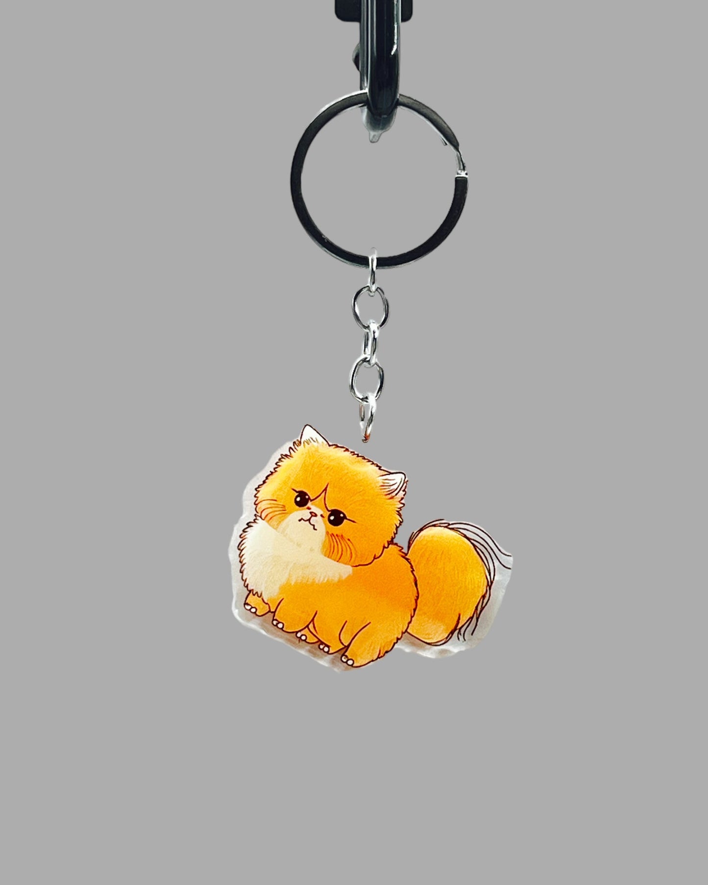 Corgi Dog Acrylic Keychain Cute kawaii memorial ornament, pet portrait charm gift  backpack photo fob, dad car décor, dog mom gift