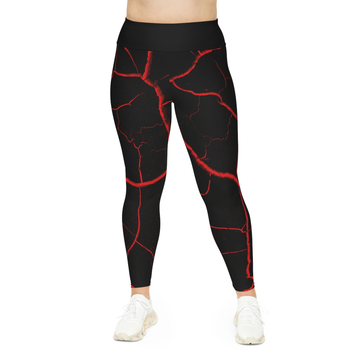 Lava Cute Summer Plus Size Leggings, One of a Kind Gift - Workout Activewear tights for Mothers Day, Girlfriend