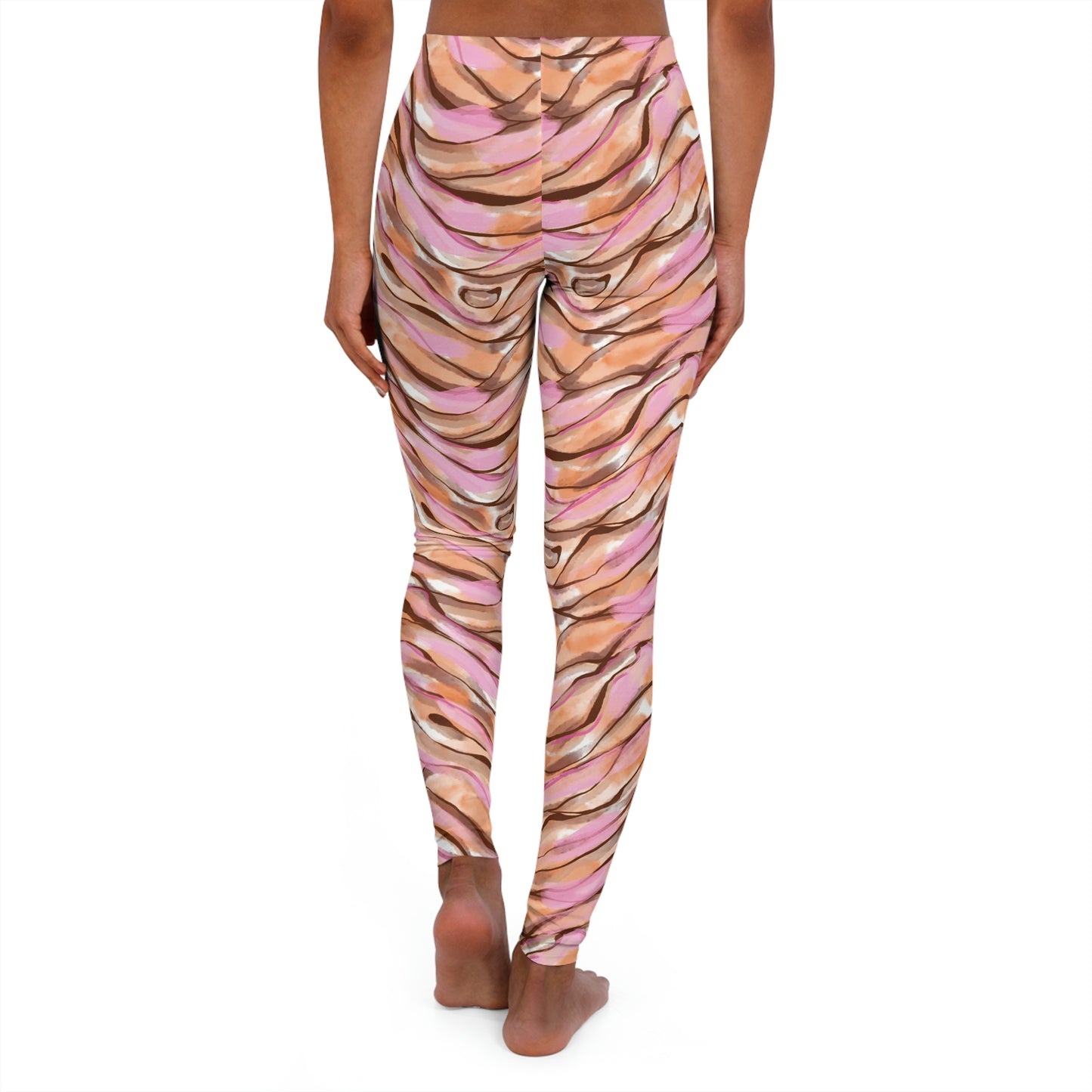 Women's Tiger Abstract Print Leggings, One of a Kind Gift - Workout Activewear  for Wife Fitness, Best Friend, mom and me tights Christmas Gift