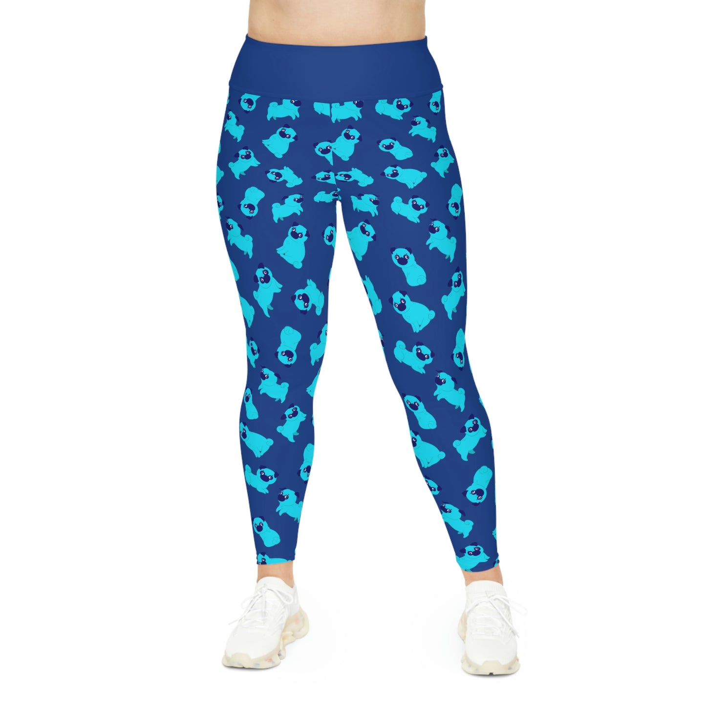 Dog Mom Plus Size Leggings One of a Kind Gift - Unique Workout Activewear tights for Mom fitness, Mothers Day, Girlfriend Christmas Gift