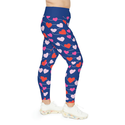 Valentines Day Gift For Her Plus Size Leggings . One of a Kind Workout Activewear tights for Mothers Day, Girlfriend, Gift for Her