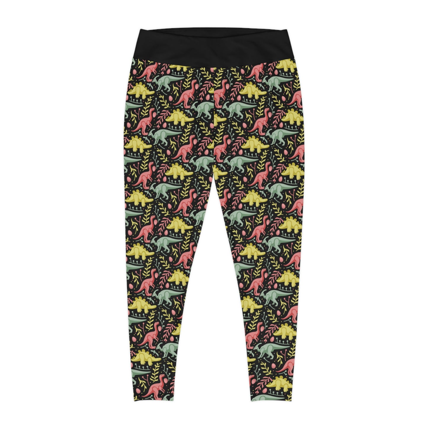 Plus Size Dinosaur Trex Jurassic Park Leggings, One of a Kind - Workout Activewear tights for Wife, Best Friend . Mothers Day or Christmas Gift