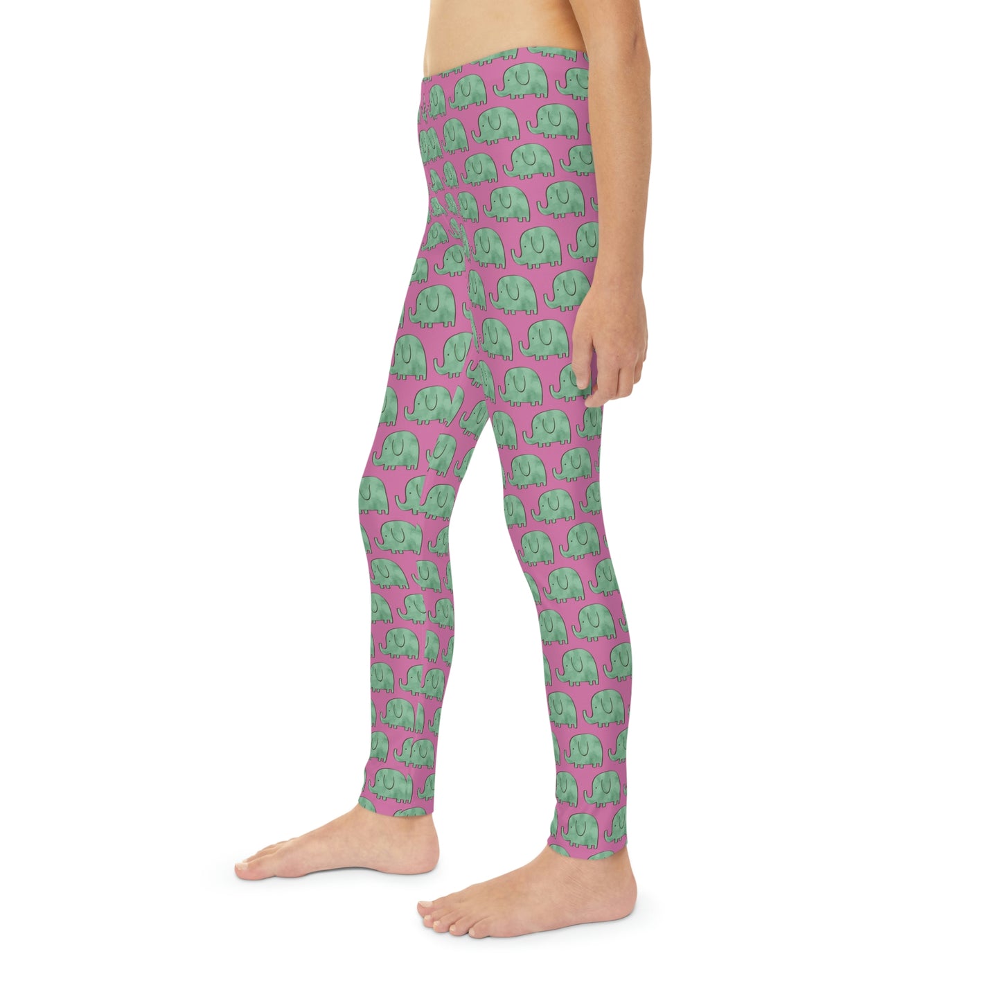 Elephant animal kingdom, Safari Youth Leggings, One of a Kind Gift - Unique Workout Activewear tights for kids, Daughter, Niece Christmas Gift