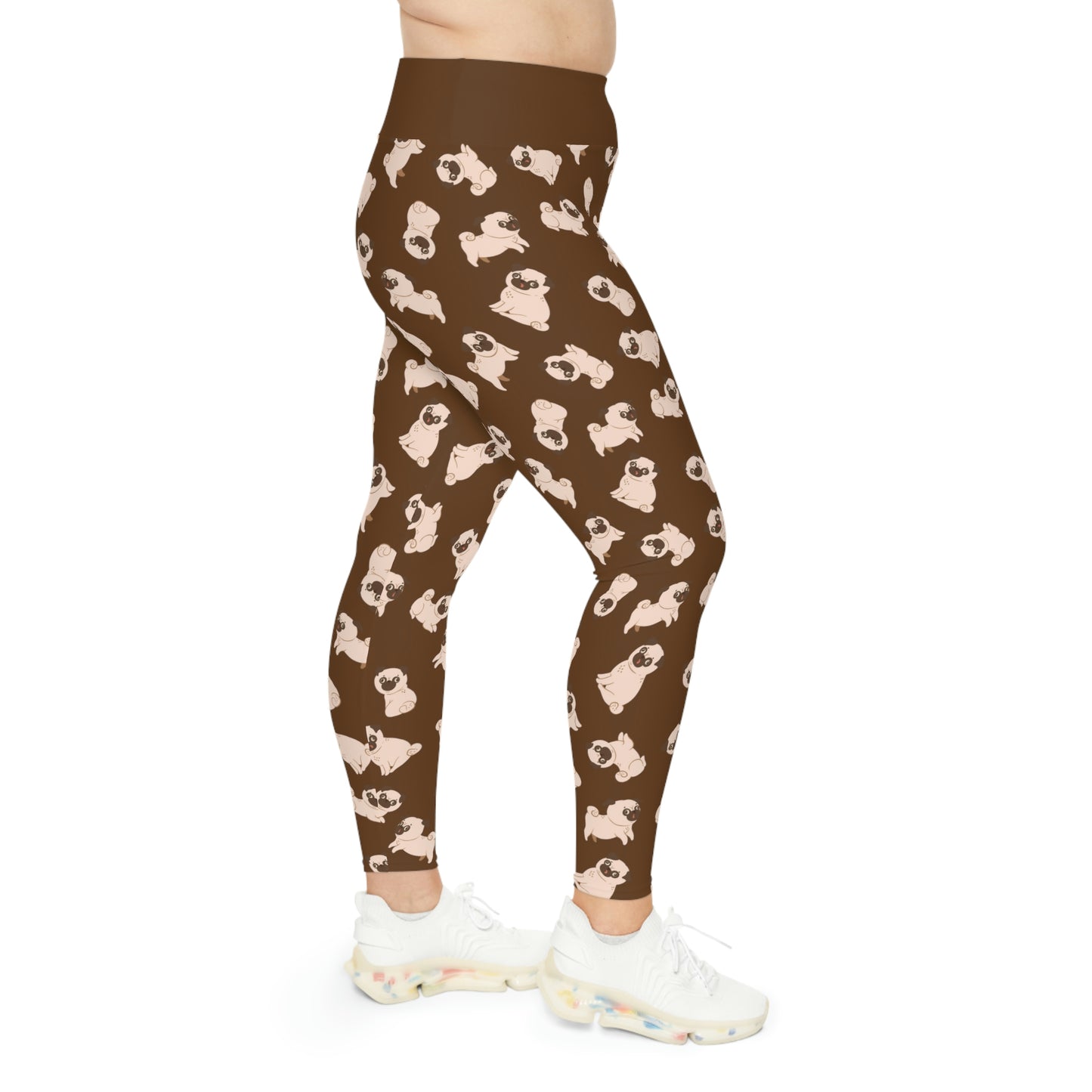 Dog Mom Plus Size Leggings One of a Kind Gift - Unique Workout Activewear tights for Mom fitness, Mothers Day, Girlfriend Christmas Gift