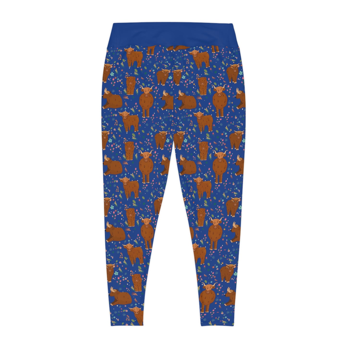 Highland cows Plus Size Leggings, animal kingdom, One of a Kind Workout Activewear for Wife Fitness, Girlfriend mom and me tights Christmas Gift