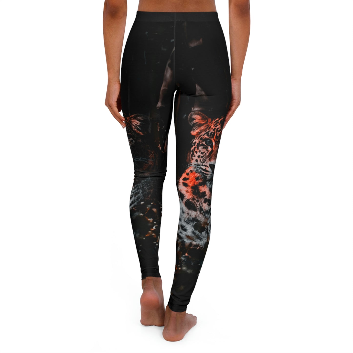 Women's Tiger Print Leggings, One of a Kind Gift - Workout Activewear  for Wife Fitness, Best Friend, mom and me tights Christmas Gift