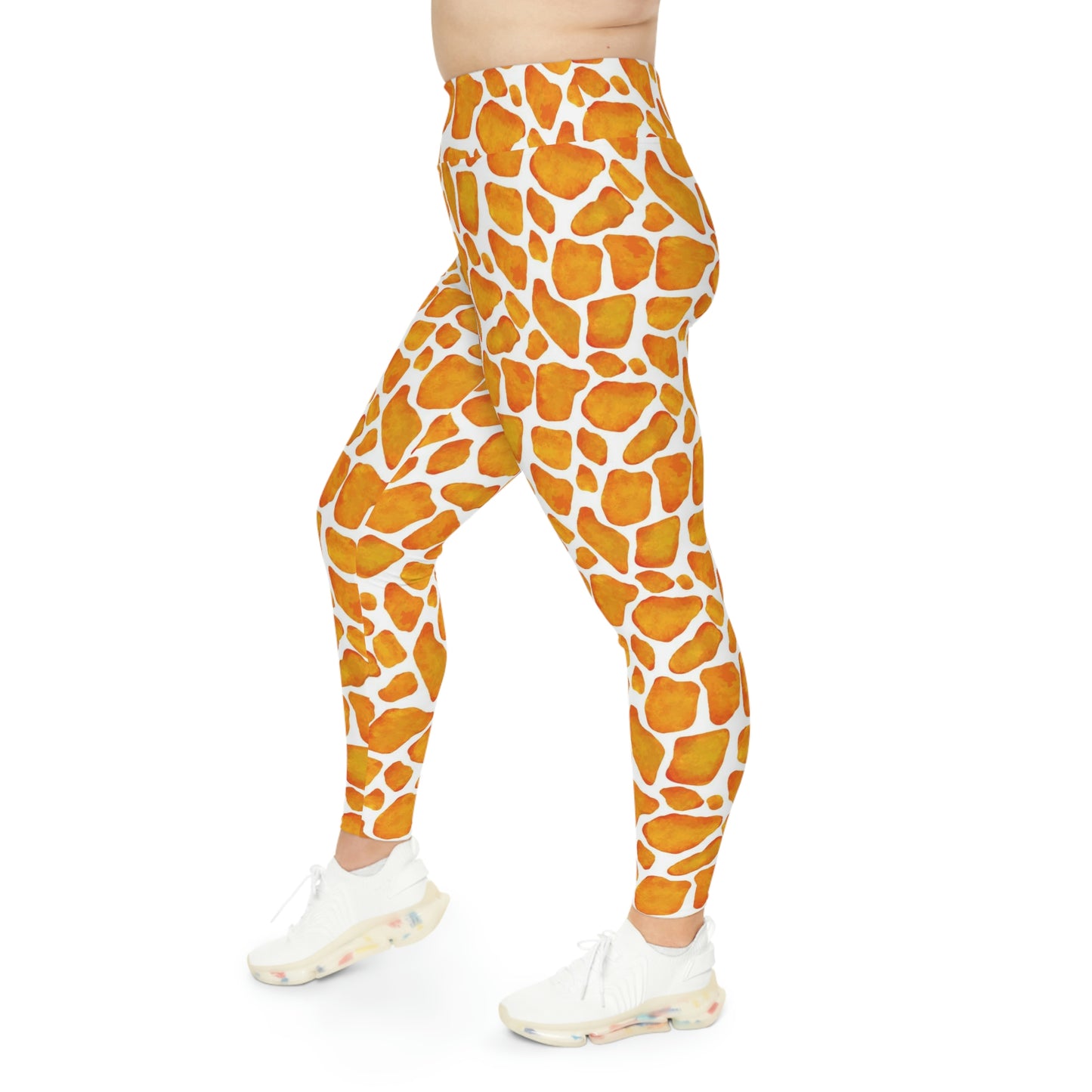 Giraffe Plus Size Leggings animal kingdom, One of a Kind Workout Activewear for Wife Fitness, Best Friend, mom and me tights Christmas Gift