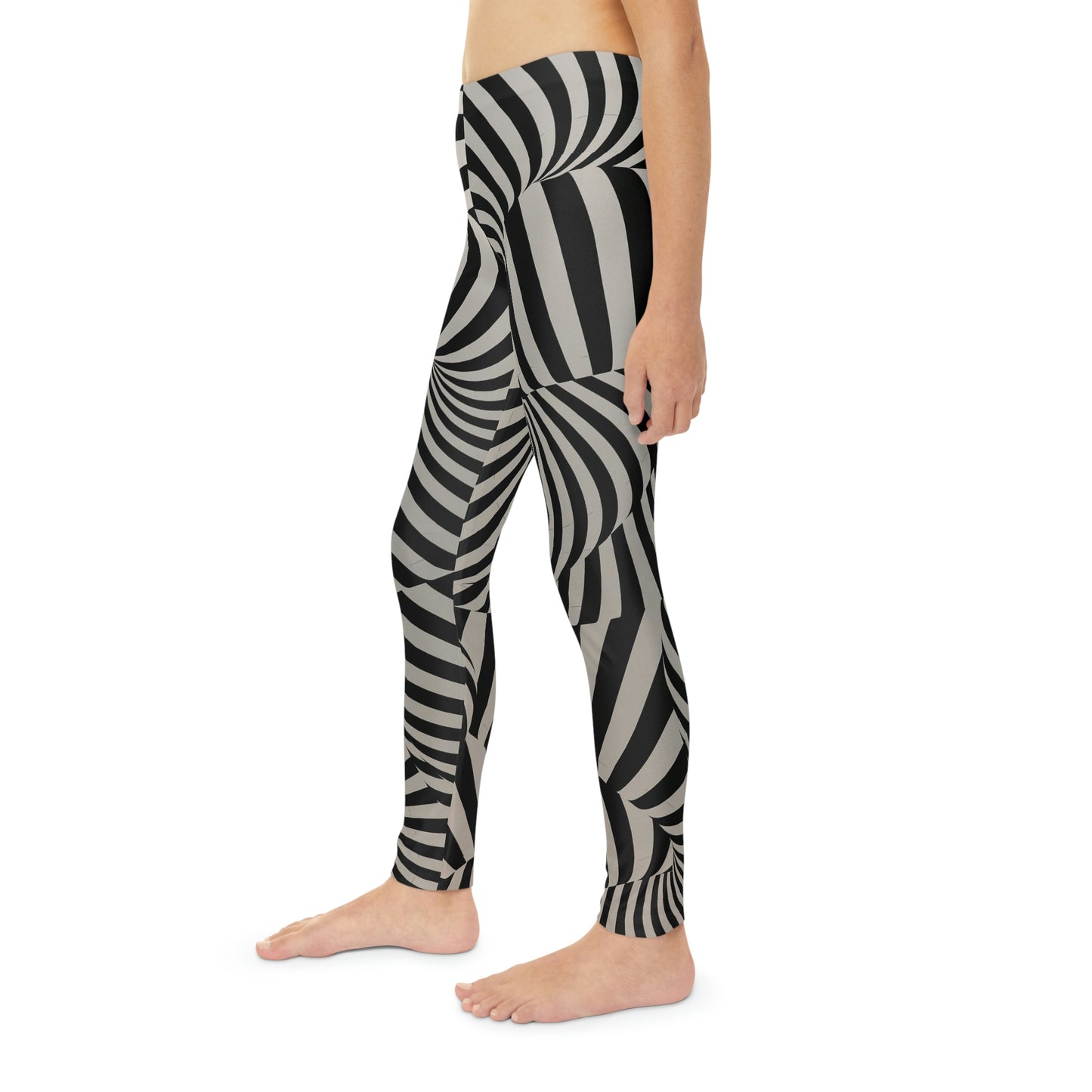 Zebra Print animal kingdom, Safari Youth Leggings, One of a Kind Gift - Unique Workout Activewear tights for kids, Daughter, Niece Christmas Gift