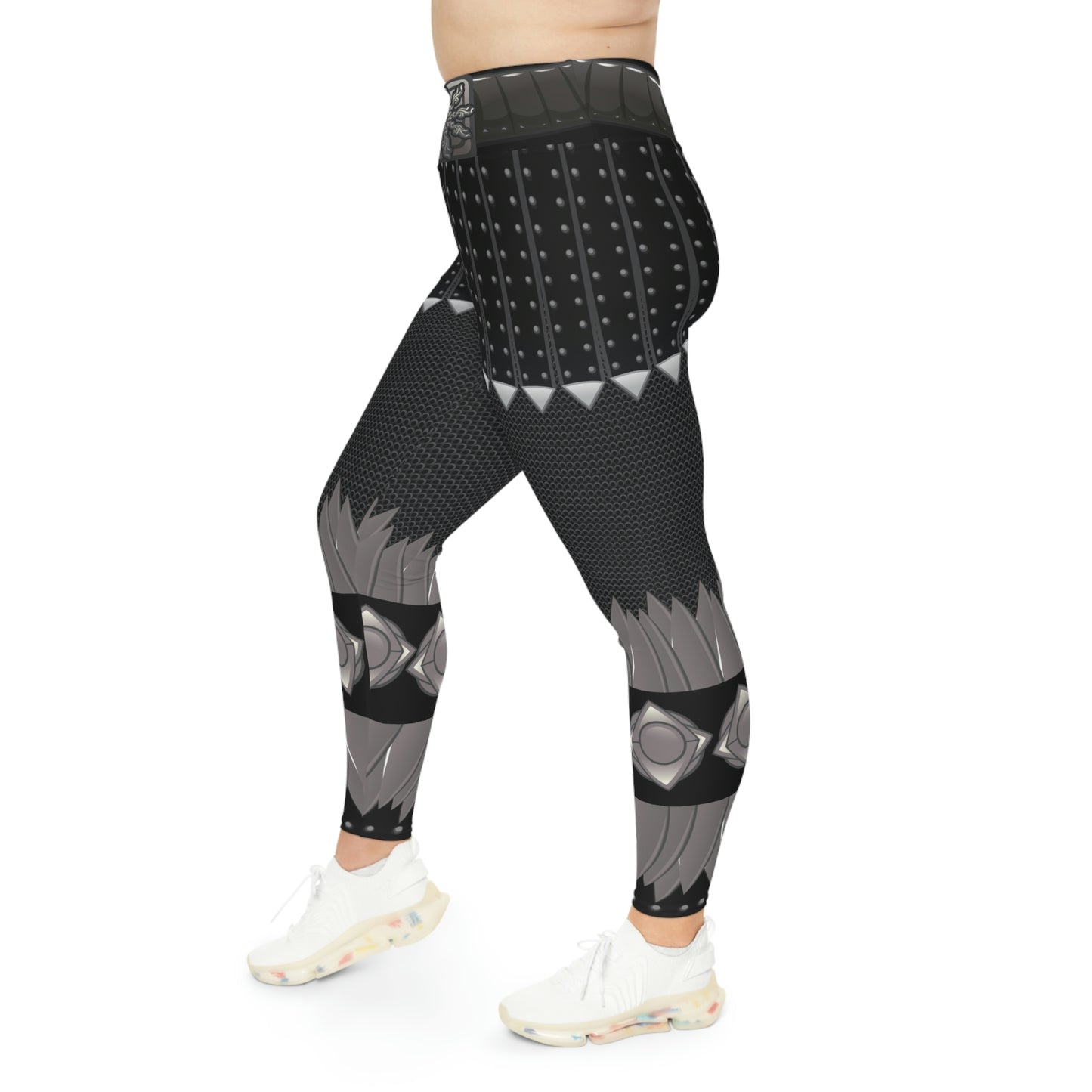 Viking Pants Cute Plus Size Leggings, One of a Kind Gift - Unique Workout Activewear tights for Wife fitness, Mother, Girlfriend Christmas Gift