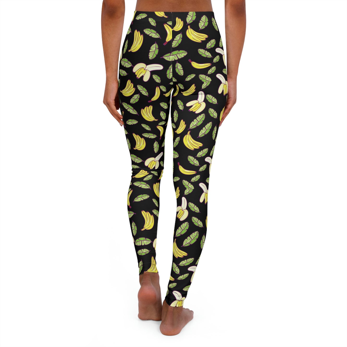 Women's Bananas Fruit Women Leggings, One of a Kind Gift - Unique Workout Activewear tights for Wife, Girlfriend, Mothers Day Gift