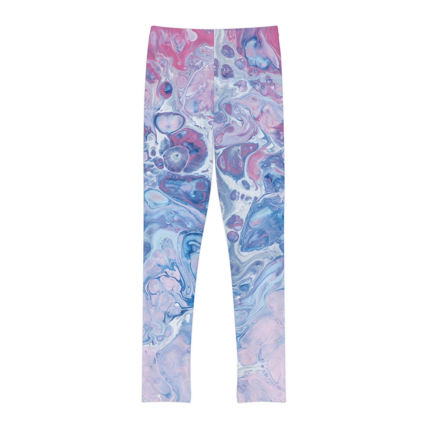 Marble Youth Leggings, One of a Kind Gift - Unique Workout Activewear tights for kids , Daughter, Niece Christmas Gift