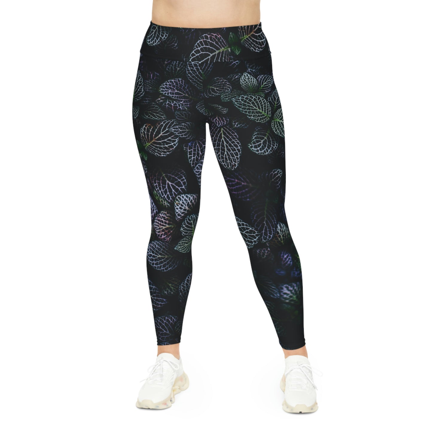 Fall Leaves Plus Size Leggings Cute Leggings, One of a Kind Gift - Workout Activewear tights for Mothers Day, Girlfriend