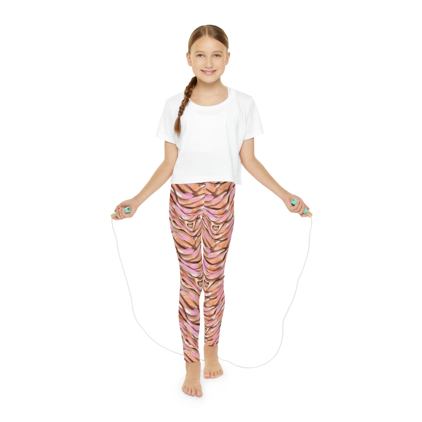 Tiger Youth Leggings,  One of a Kind Gift - Unique Workout Activewear tights for  kids Fitness , Daughter, Niece  Christmas Gift