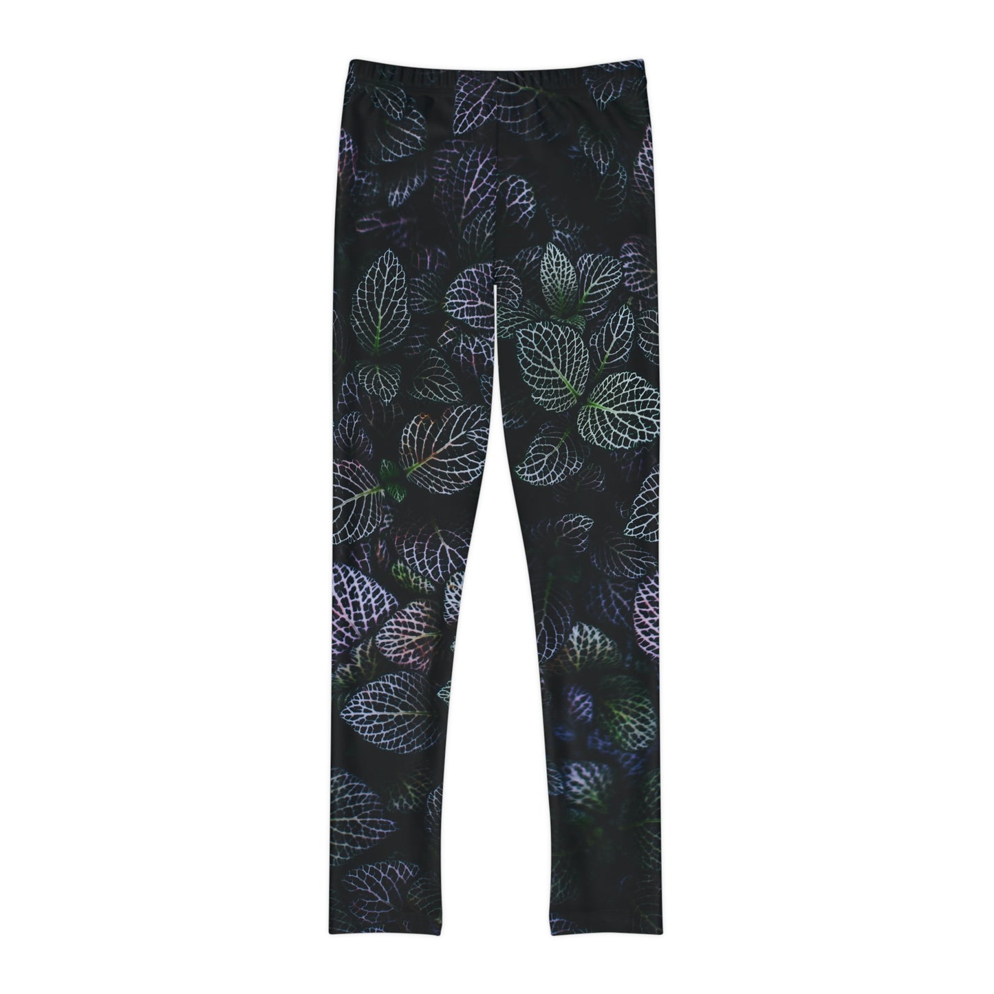 Leaves Youth Full-Length Leggings, Kids Leaves Leggings, Tropical Leggings, Printed Leggings, Workout Leggings, Yoga Pants, Tik tok Leggings, Unique Leggings, Capris spandex