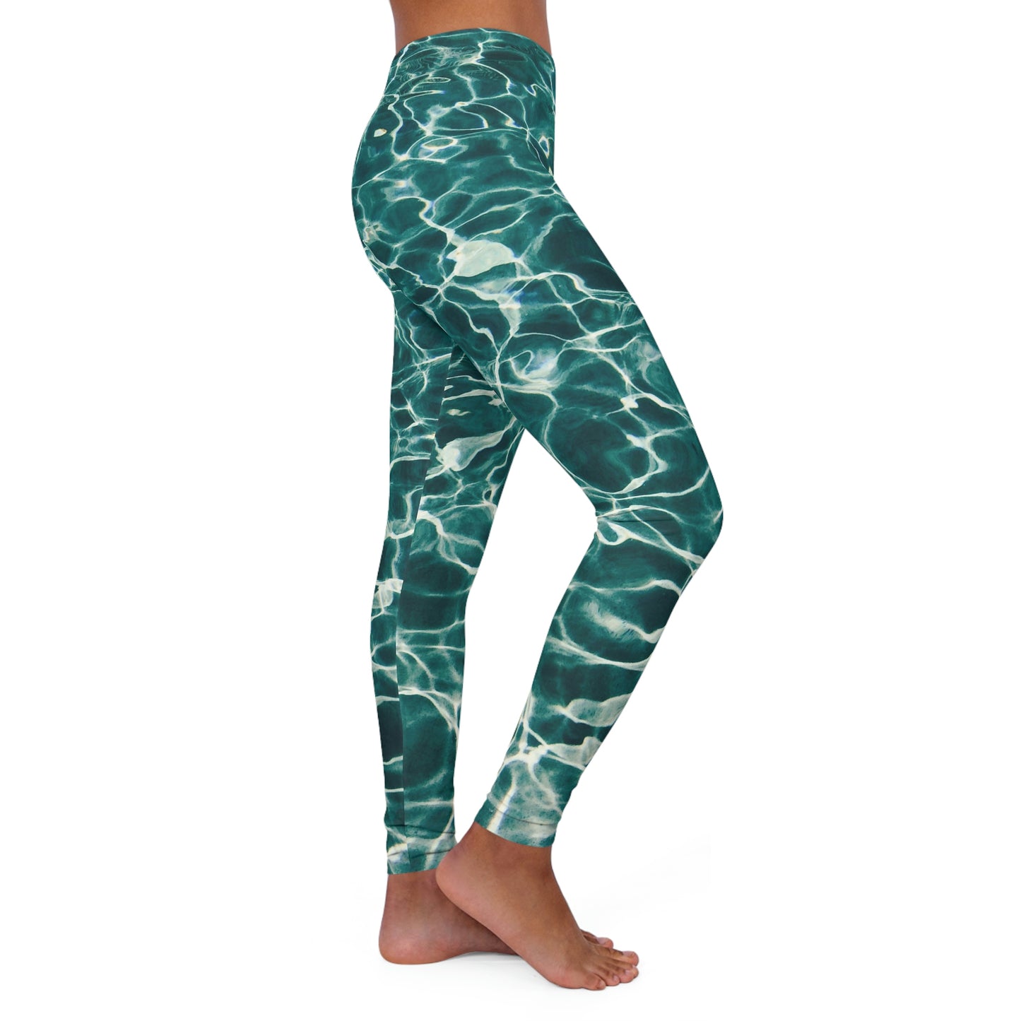 Beach Ocean Viking Pants Cute Women Leggings, One of a Kind Gift - Unique Workout Activewear tights for Wife fitness, Mother, Girlfriend Christmas Gift