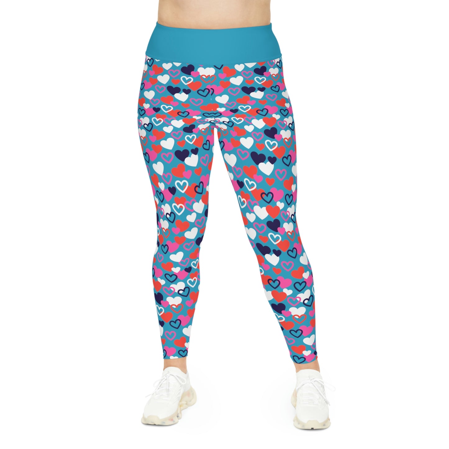 Plus Size Valentines Day Plus Size Leggings One of a Kind Gift - Unique Workout Activewear tights for  kids Fitness , Daughter, Niece  Christmas Gift