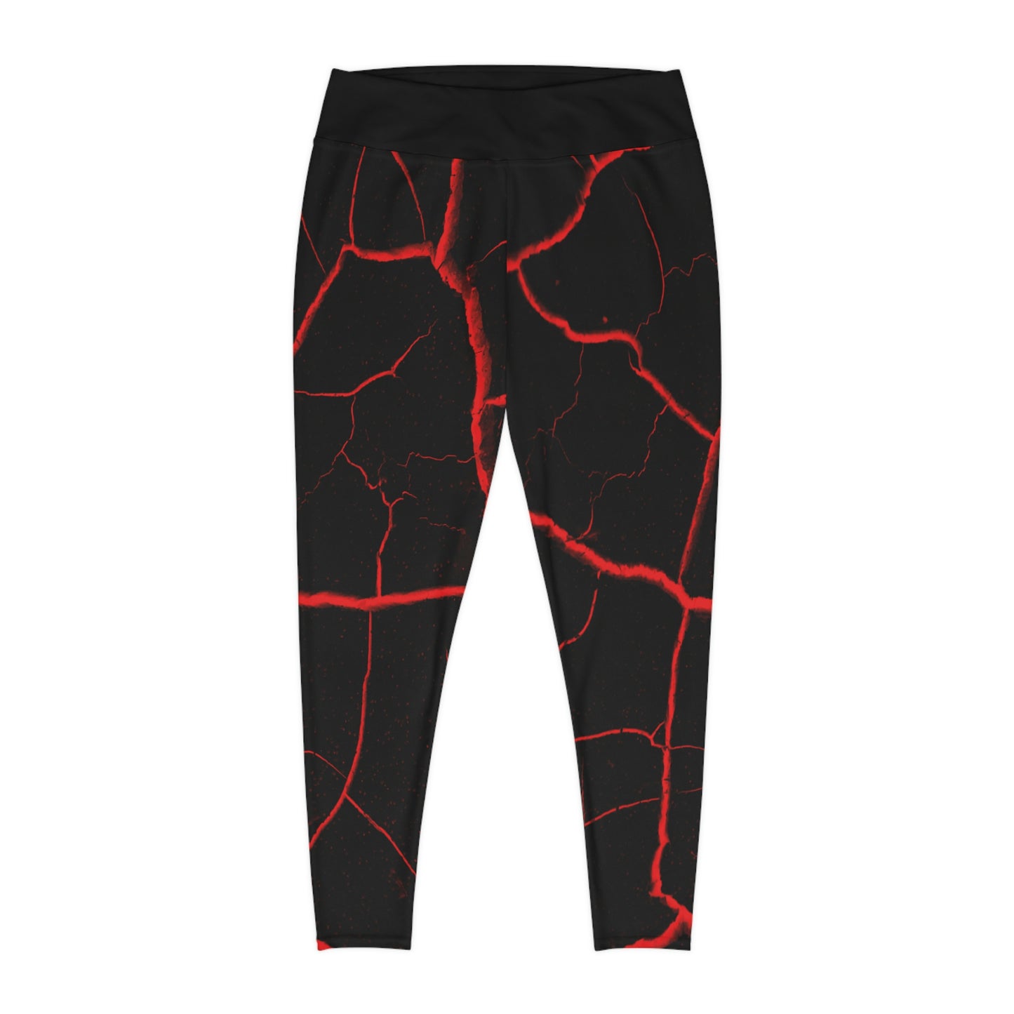 Lava Cute Summer Plus Size Leggings, One of a Kind Gift - Workout Activewear tights for Mothers Day, Girlfriend