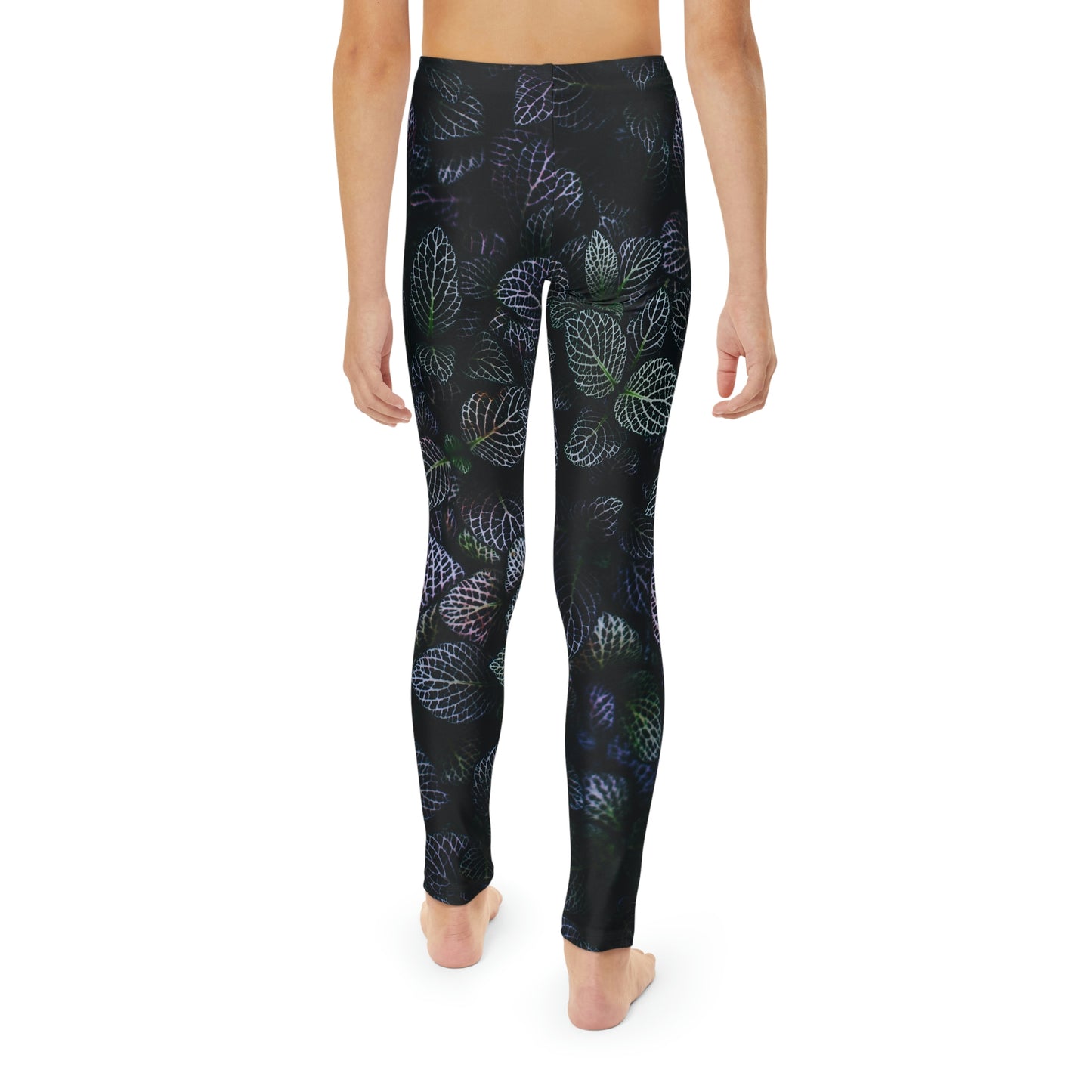 Leaves Youth Full-Length Leggings, Kids Leaves Leggings, Tropical Leggings, Printed Leggings, Workout Leggings, Yoga Pants, Tik tok Leggings, Unique Leggings, Capris spandex