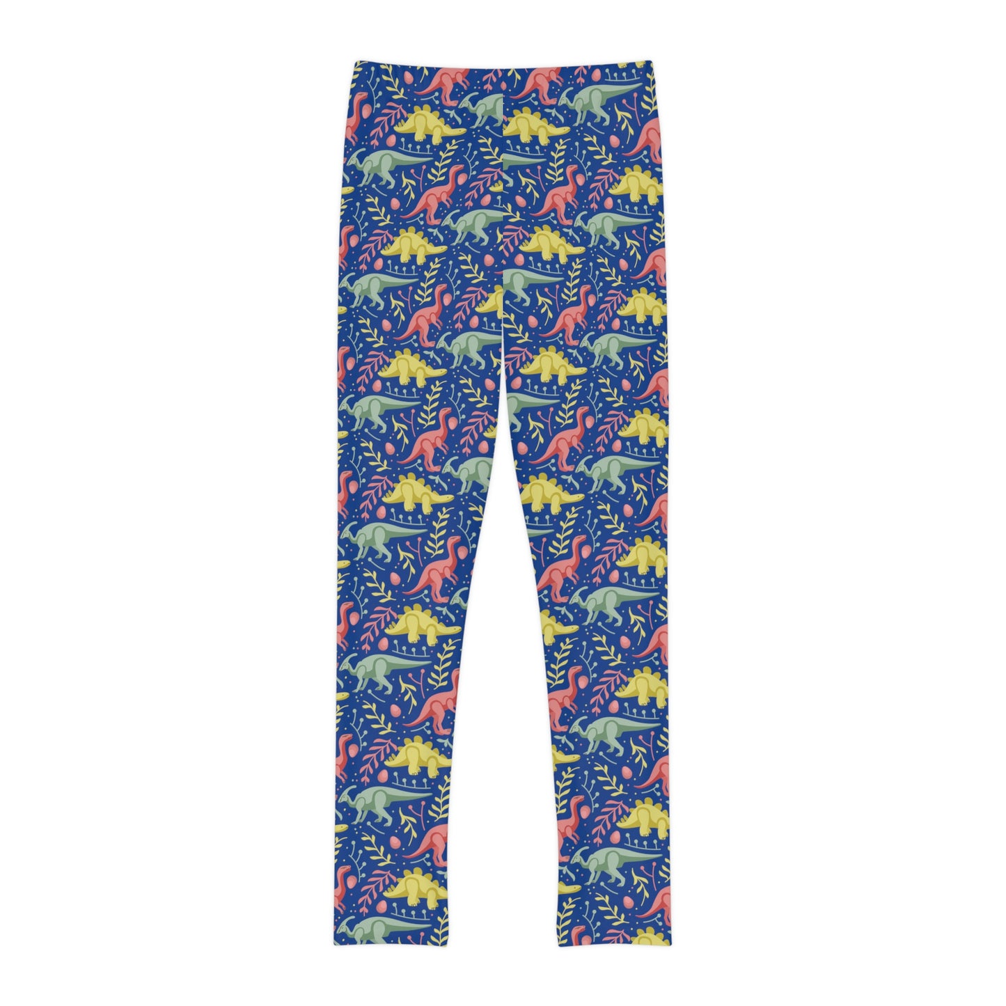 Dinosaur Trex Jurassic Park Youth Leggings, One of a Kind Gift - Unique Workout Activewear tights for kids , Daughter, Niece Christmas Gift