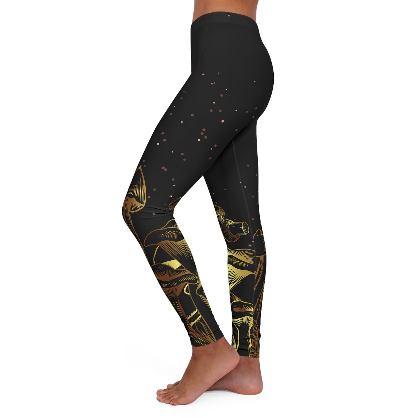 Magic Mushroom cottagecore Women Leggings, Psychedelic  One of a Kind Workout Activewear for Wife, Best Friend,  Christmas Gift mom tights