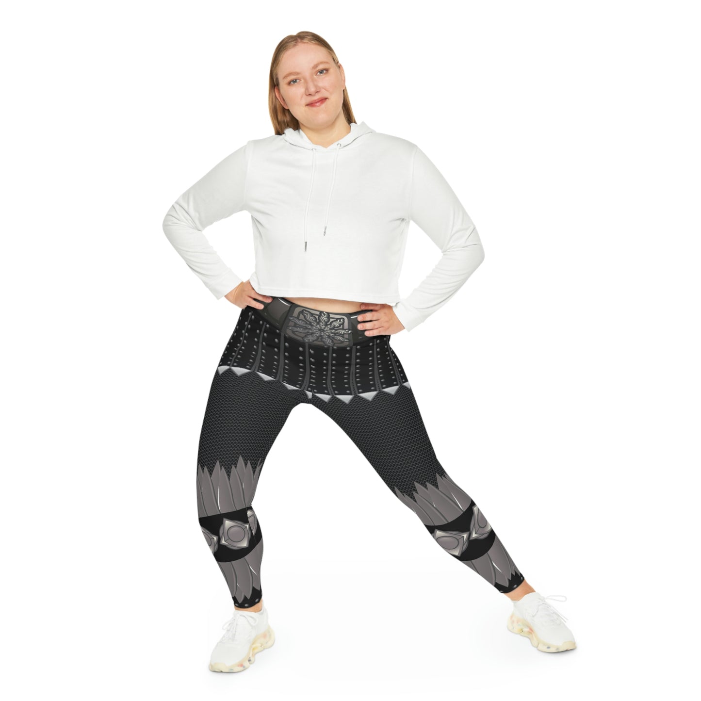 Viking Pants Cute Plus Size Leggings, One of a Kind Gift - Unique Workout Activewear tights for Wife fitness, Mother, Girlfriend Christmas Gift